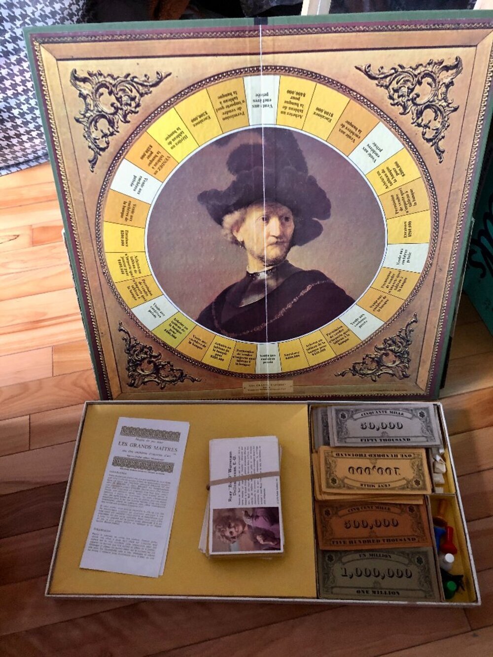 Les Grands Maitres Board Game Vintage 1972 Parker Brothers Masterpiece FRENCH